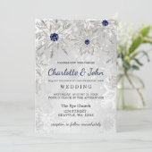 flocons de neige marine argent invitation de maria (Debout devant)