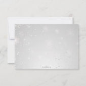 flocons de neige marine argent mariage hiver rsvp (Dos)