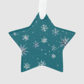 Flocons de neige Noël bleu clair  (dos)