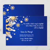 Flocons de neige qui tourbillonnent Invitation au  (Devant / Derrière)