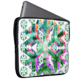 Flocons de neige rose, violet et vert sur un sac d (Devant droit)