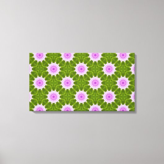 Flocons de neige roses sur toile (Recto)