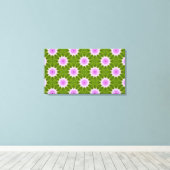 Flocons de neige roses sur toile (Insitu (Plancher de Bois))