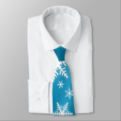 Flocons de neige sur la cravate bleue (Attaché)