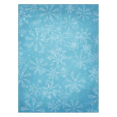 Flocons de neige sur la nappe bleue (Devant)