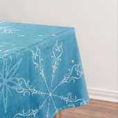 Flocons de neige sur la nappe bleue (In Situ)