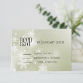 Flocons de neige sur la sauge RSVP avec une répons (Debout devant)