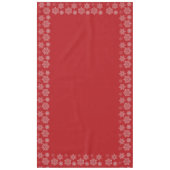 Flocons de neige sur nappe rouge (Devant)