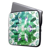 Flocons de neige violets et bleus sur un sac d'éle (devant gauche)