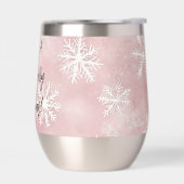 Flocons de Noël Hiver Rose Blanc (Gauche)