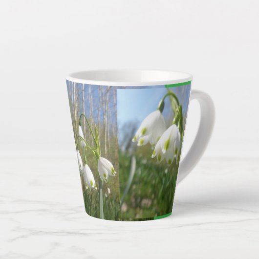 Flocons d'été et mug Latte Ciel Bleu (Angle droit)