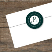 Flocons Simplistes Carte Photo Vert Foncé