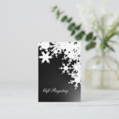 flocs de neige noirs Cartes d'immatriculation cade (Debout devant)