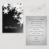 flocs de neige noirs Cartes d'immatriculation cade (Devant / Derrière)