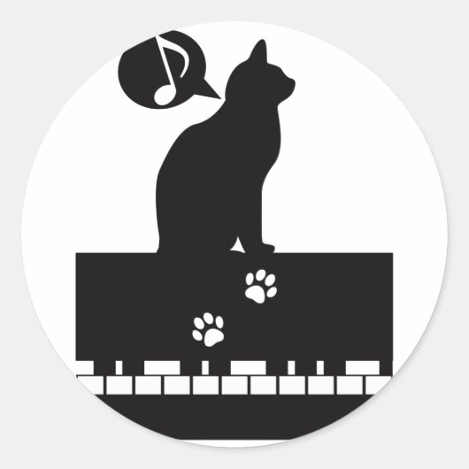 Floh_Walzer Ronde Sticker (Voorkant)