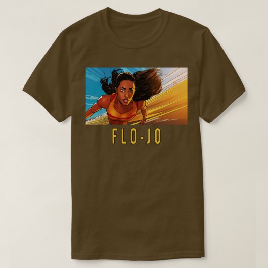 FloJo Florence Griffith Joyner T-shirt (Design voorkant)