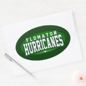 Flomaton High School; Orkanen Ovale Sticker (Envelop)