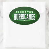 Flomaton High School; Orkanen Ovale Sticker (Tas)