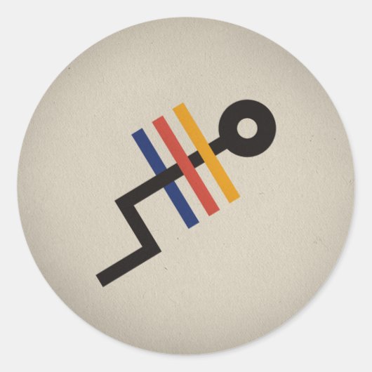 FLomm Heroes: TRÊS! Ronde Sticker (Voorkant)