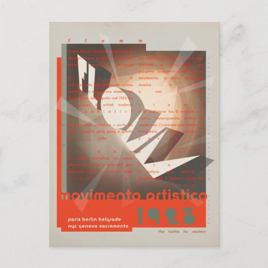 FLomm movimento artistico Briefkaart (Voorkant)