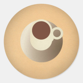 FLomm Power Gib: ESPRESSO! Ronde Sticker