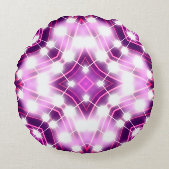 Floodlights background rond kussen (Voorkant)