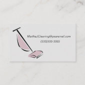 Floor Sweeper Print House Cleaning Service Visitekaartje (Achterkant)