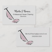 Floor Sweeper Print House Cleaning Service Visitekaartje (Voorkant / Achterkant)