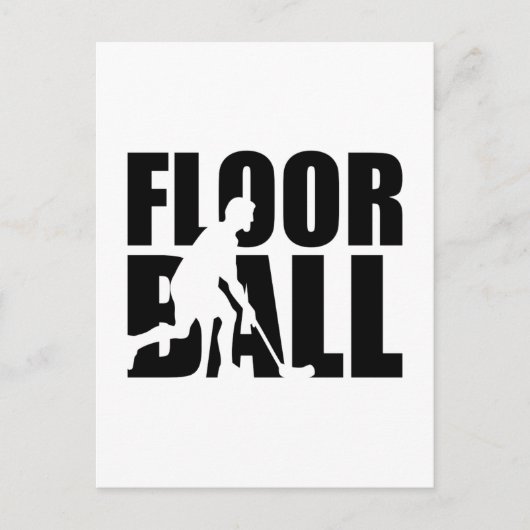 Floorball Briefkaart (Voorkant)