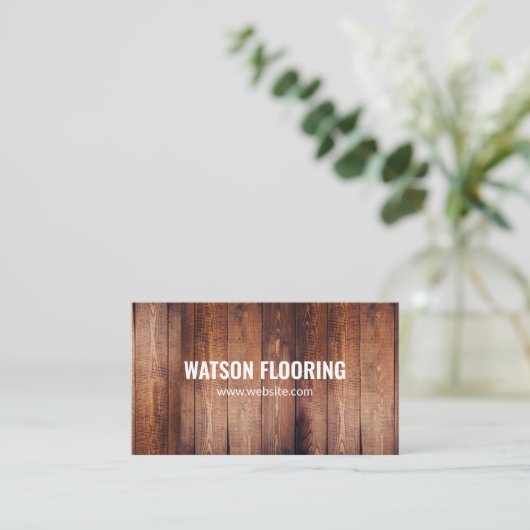 Flooring Company Visitekaartje (Staand voorkant)
