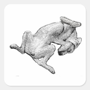 Flop Modus: Geactiveerd – Hond Kunst Sticker
