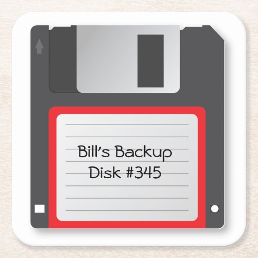 Floppy Computer Disc 1.4kb Old School Onderzetters (Voorkant)