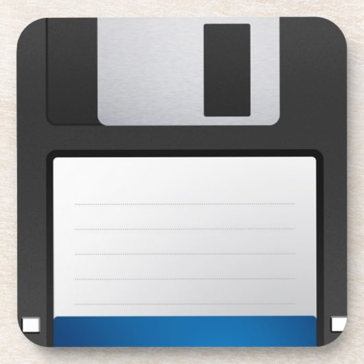 floppy disk computer cork onderzetter coole techno (Voorkant)