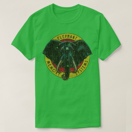 Floppy Disk Elephant Memory Systems 980 T-shirt (Design voorkant)