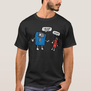 Floppy disk USB-station in uw vader leuke computer T-shirt