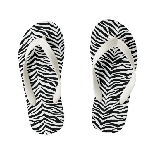 Flops à tongs pour enfants-Zebra Imprimer tongs (Semelle)