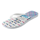 Flops à tongs Turquoise Parties scintillant (Incliné)