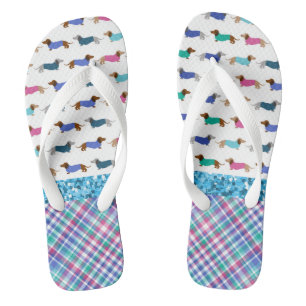 Flops à tongs Turquoise Parties scintillant