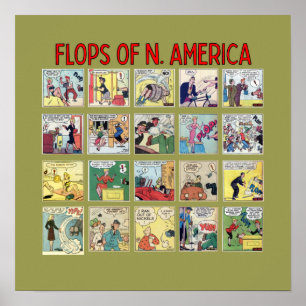 "Flops de N. America" Poster
