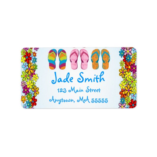 Flops Étiquettes de adresse (Devant)