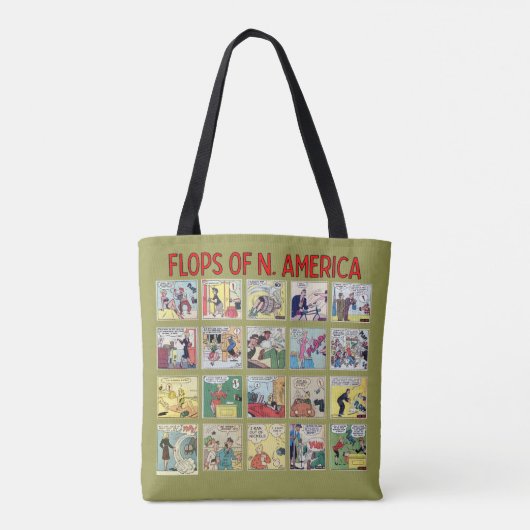 "Flops of N. America"-Canvas tas (Achterkant)
