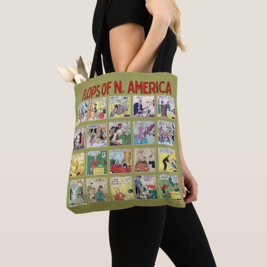 "Flops of N. America"-Canvas tas (Dichtbij)