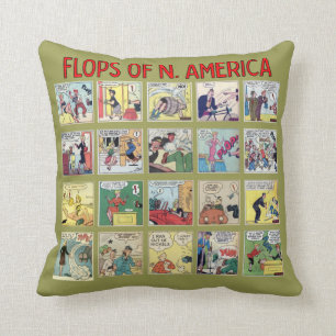 "Flops of N. America"-Sierkussen Kussen
