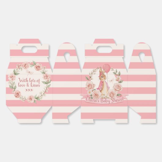 🐰🌸 Flopsy Bunny Party Favoriete Boxen Bedankdoosjes (Ongevouwen)