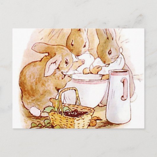 Flopsy Mopsy en Cottontail Beatrix Potter Briefkaart (Voorkant)