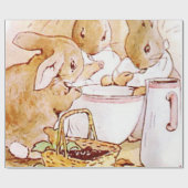 Flopsy Mopsy en Cottontail Beatrix Potter Cadeaupapier (Vlak)
