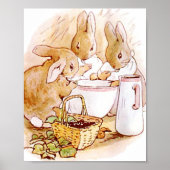 Flopsy Mopsy en Cottontail Beatrix Potter Poster (Voorkant)
