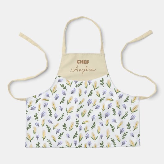 Flor de agua y lavanda schort (Voorkant)