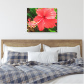 Flor de Amapola Canvas Afdruk (Insitu (Slaapkamer))