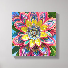 Flor de carnaval canvas afdruk
